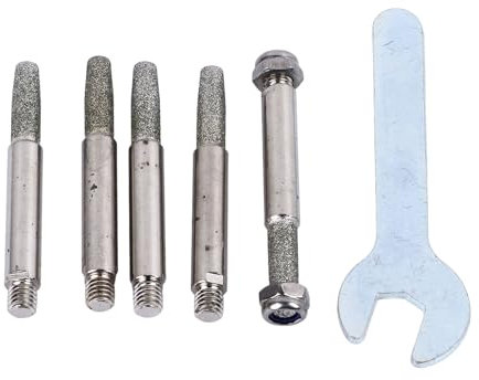 Risegun 5PCS Chainsaw Sharpener, Grinding Stones Drill Bit, High Hardness Chainsaw Sharpening Tool, for Small Oil Saw 325 Large 8 Chain