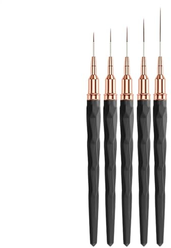 Pinceaux à pointe fine pour ongles – Tailles 7/9/11/15/25 mm, outil French Tip pour femmes et filles