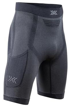 X-Bionic Herren Xceed Run Short Tights, x Black-Rhino Grey, M