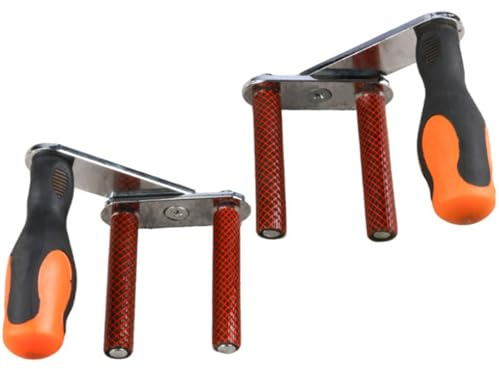 Support ergonomique en tôle avec cadre en acier - Supporte 115 kg - Compact - 920 g - Outil de manutention de construction - Supports de panneaux de contreplaqué