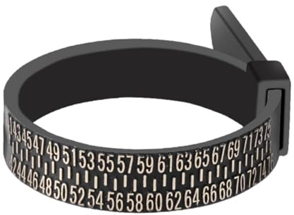 di misurazione per anelli, strumento riutilizzabile per misurare la circonferenza delle dita, strumento di misurazione delle dimensioni 'anello per uomini e donne, Refer to description