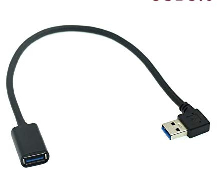 innov8 USB 3.0 Extension Cable, USB 3.0 Type A Male to Female Data Sync Extender for Data Charging USB Stick, Printer, PS4/5, USB Hub, External Hard Drive, Laptop | Right Angle | 0.3m