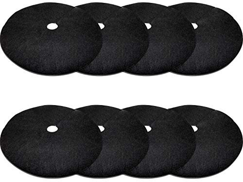 EBaokuup Paquete de 8 anillos de mantillo de árbol no tejidos de 24.5 pulgadas, tapete protector degradable para árboles, tapete reutilizable para protección de raíces de control de malezas
