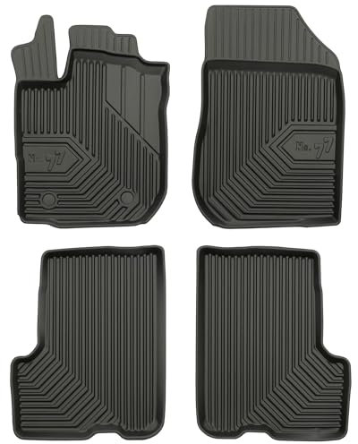 MOTOS Gummimatten Auto Fussmatte passend für Dacia Logan MCV I 2006-2013 Verbessern Sie Ihren Reisekomfort mit Antirutschmatte Auto No.77- Allwetter fußmatten Auto, Schutz vor Verschmutzung