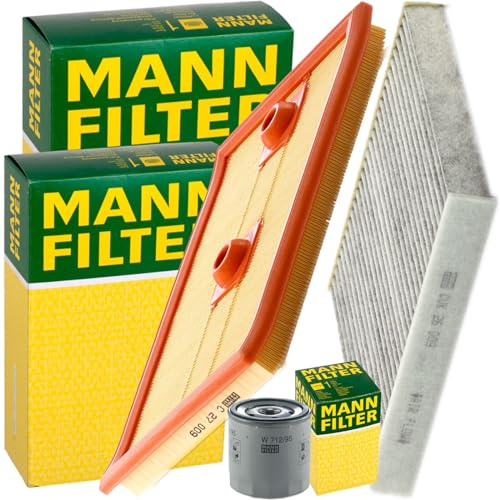 Mann Filter Inspektionspaket | CUK26009(LAK888)+C27009 (LX3525)+W712/95 (OC977/1) für A3 Golf 7 Bus T7 Passat B8
