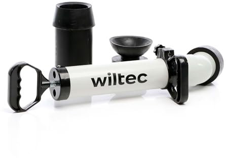 Wiltec Hochdruck Rohrreinigungspumpe zur schnellen Rohrreinigung Abflussreiniger für Bad und WC