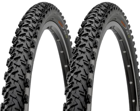 2 COPERTONI 26 X 2.10 (56-559) PNEUMATICI IN GOMMA NERI MOUNTAIN BIKE ADULTO BICI BICICLETTA MTB