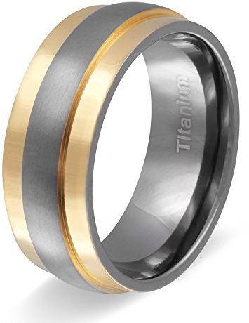 Juwelier Schönschmied - Herren Partnerring Freundschaftsring Ehering Titan inklusive Handschriftgravur Aspendos - T9Hpe