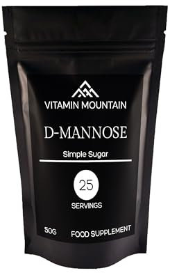 D-mannose Powder 30g Pouch | Vegan, Vegetarian & Kosher Friendly | Non GMO | No Additives, Lab Tested - Vitamin Mountain