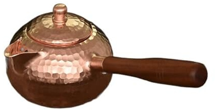 WDZDS Tetera Hecha a Mano de Color Bronce Retro de 200ml, Tetera de Cobre para Estufa, Tetera turca Pura para Estufa, Tetera de Cobre para Estufa