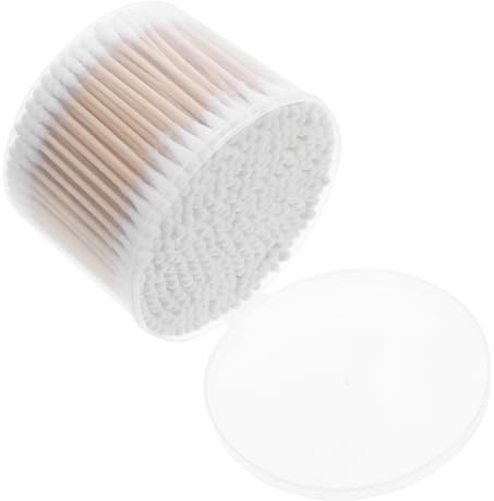 BELLIFFY 500 Pezzi Tamponi Cotone Legno Pulizia Orecchie Ragazzo Ragazza Rimozione Trucco Bellezza Sicuro Delicato Viaggio