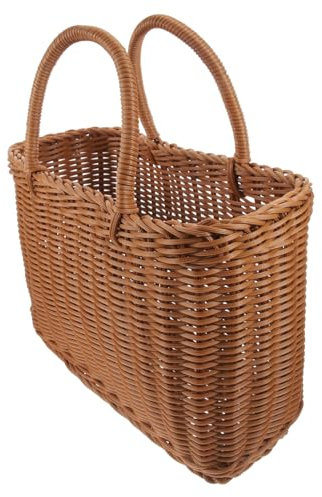 Alipis cestino da picnic fruits basket cesti lunch box ceste portavivande cestini per la spesa rustico cestino con manico cesto per raccogliere fiori plastica Riutilizzabile
