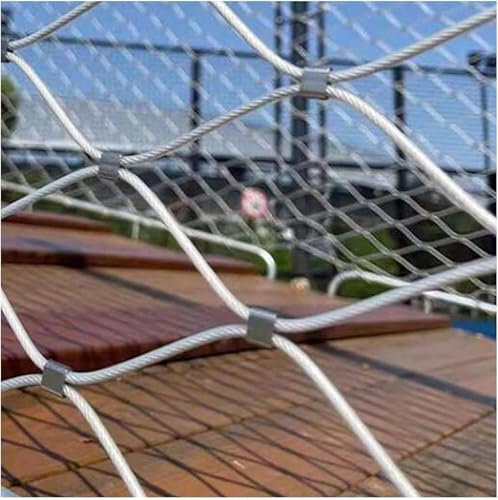 Rete a corda flessibile in acciaio inox Rete di recinzione in acciaio inossidabile, resistente, con connessioni a scatto, fori for rete di recinzione intrecciata flessibile for giardino agricolo Rete