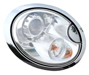 Pellicola Protettiva per Fari Auto per Mini Cooper R55 R56 R60 F54 F55 F56 F60,per Fari Auto TPU Trasparente Protezione Adesivi.,Blackened