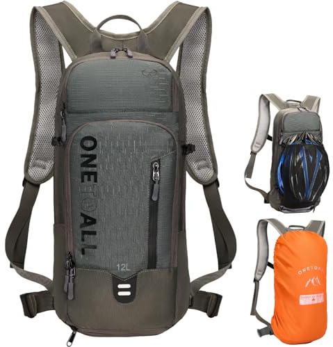 LOCAL LION Fahrradrucksack Wasserdicht, Wanderrucksack Damen Klein, Trinkrucksack Fahrrad, Skirucksack mit Regenschutz für Fahrradtour Wandern Städtetour Skiurlaub
