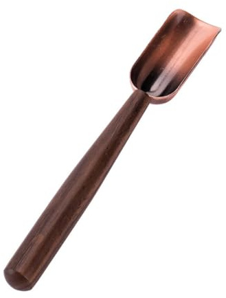 JECOMPRIS Cuchara Medidora de Té Mango de Madera Maciza, Pala Portátil para Especias Sueltas, Utensilio Multifunción para Cocina Casera