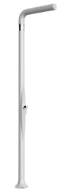 Doccia Classica a doppio ingresso acqua calda e fredda Arkema Funny Yang in Poletilene HD Doccia per interno e esterno con Miscelatore ARKEMA T205 9003 Bianco