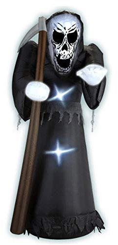 Horror-Shop Aufblasbare Halloween Deko Gevatter Tod | ca. 122cm