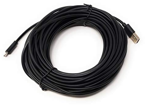 SYSTEM-S USB 2.0 kabel 13 m micro B-kontakt till typ A kontakt adapter i svart