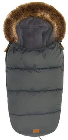 Fillikid Baby Winter Fußsack für Kinderwagen Buggy & Windel Blaubär | Kinderhaus Blaubär: extra warm mit Coral Fleece, Kinderfußsack waschbar & atmungsaktiv
