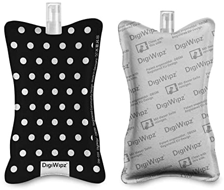DigiWipz® 2in1 Display und Bildschirm Reiniger (Polka dots Black)