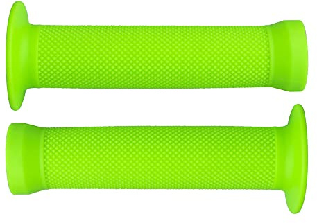 cyklingcolors cykelhandtag 130 mm gummi kvalitet BMX textur freestyle smuts diameter 22 mm (grön)