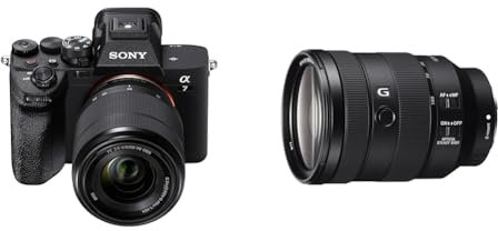 Sony Alpha 7 IV Spiegellose Vollformatkamera für Experten inkl. SEL2870 (33 MP, Echtzeitfokus, 10 Bildern pro Sekunde, 4K 60p-Video, Touchscreen) + 24105G