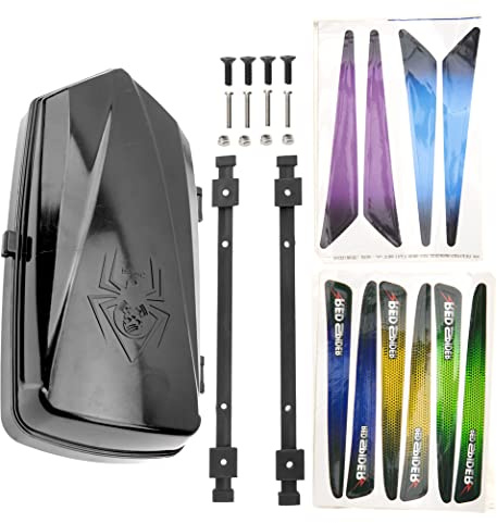 Vgoohobby Simulation RC Roof Luggage Box Luggage Carrier Rack Compatible with Traxxas TRX4 TRX6 Axial SCX10 90046 G63 VP VS4 1/10 RC Crawler Car (Black)