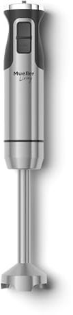 Mueller Immersion Blender Handheld - 8 Speed Stainless Steel Electric Hand Blender, Emulsion Blender Stick Kitchen Gadget with Turbo Mode