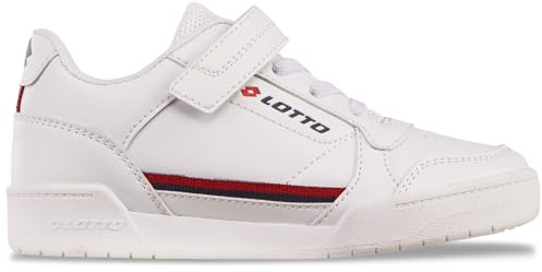 Lotto Codice Stile: 2600310K Nandu K Unisex Kids, Bianco Rosso, 28 EU