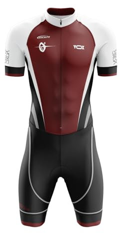 Herren Pro Fahrrad Skinsuit Kurzarm,Triathlon Anzug Herren Triathlon Tri Short Trisuit Einteiler für Wettkampf Run, Cycle,Swim,Strumpfhosen... (2,XS)