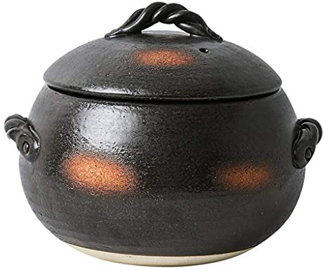 los vasos de cerámica para cocinar, Olla de cerámica for cocinar Utensilios de cocina Cazuela Olla de barro Olla arrocera, Olla de barro esmaltado resistente al calor Olla arrocera, Olla japonesa