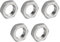 QUARKZMAN 5 pcs Fonte Tuyau Raccord Hex Contre-écrou, 304 Inox Acier Hex Verrouillage Écrou 3/8 Femelle Filetage (DN10) pour Plomberie Fixe, Eau Balai et Châssis Nettoyeur