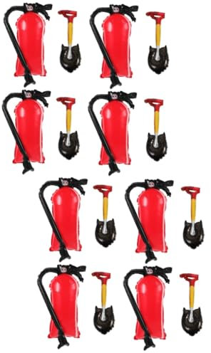 Operitacx 2sätze Feuerwehr Gasballons Inflatable Feuerlöscher Party Deko Feuerwehrmann Geburtstagsfeier Deko Aluminiumfolie Luftballons Für Feuerwehr-themenfeier
