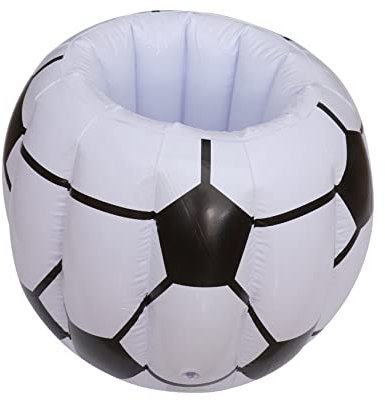 PRETYZOOM Cartoon PVC Football Ice Bucket Portable Ice Bucket Party Space-Saving