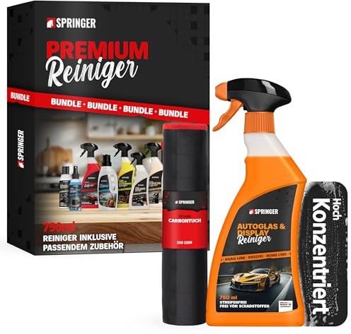 SPRINGER RX5200 Autoglas- & Display-Reiniger 750 ml + Tuch