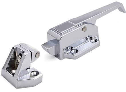 XINRUI Walk in Cooler Door Handle, Adjustable Spring Freezer Door Handle Latches, Heavy Duty Zinc Alloy Industrial, for Commercial Kitchen Equipment, Oven Locks, Laboratory, Other Equipment(S)