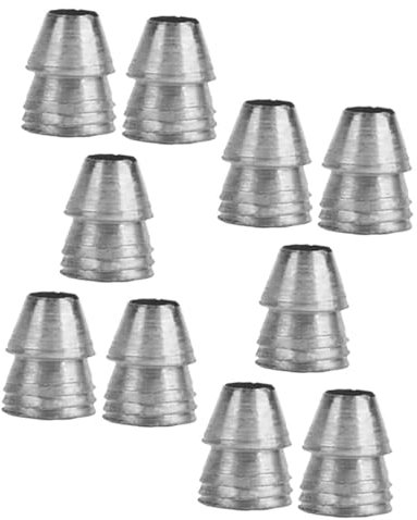 Abaodam 10piezas Herramienta De Cuña Redonda Cuña De Mango De Hierro Resistente Accesorio para Mango De Madera Suministros