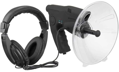 XXLNBJKA Microphone parabolique monoculaire, amplificateur de Son, Appareil d'écoute bionique auriculaire, Appareil d'écoute Longue portée jusqu'à 300 Pieds, grossissement 8X for télescope d'écoute