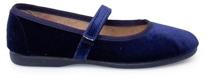 Pisamonas Babies Velours Fille Bride Fine À Scratch Taille 23 Couleur Bleu Marine