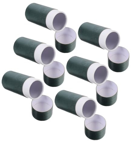 ULTECHNOVO Scatole di Cartone Rotonde Materiale Resistente 6 Pezzi Design Elegante e Semplice per Bottiglia per Olio Essenziale per Imballaggio e Confezione Regalo