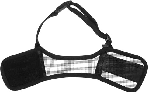 HIAKDOFT Museruola Morbida Regolabile per Cani Bulldog Muso Corto Museruola Traspirante Anti-Morso per Animali Domestici Protezione Bocca per Passeggiate Addestramento e Toelettatura
