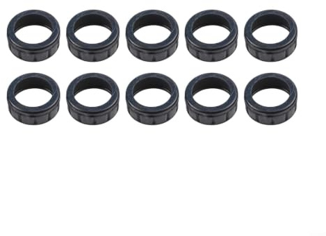 Confezione da 10 manicotti e anelli in gomma per smerigliatrice angolare 607 608, protezione per utensili elettrici, colore nero (manicotto cuscinetto 608)