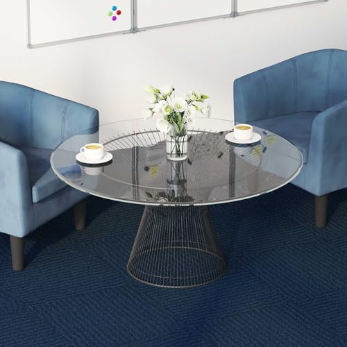 sephironlbb Teppichfliese Blau 50 x 50 cm 4 Stück PP und Bitumen Bodenbelag für Wohnzimmer Schlafzimmer Diele mit Schallschutz und einfacher Verlegung, strapazierfähig und vielseitig einsetzbar