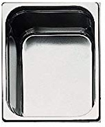 Fimel - Jarra gastronorm Inox GN1/2 320X265 P.150 mm GN 1/2 Inox L 10 Bandeja para horno