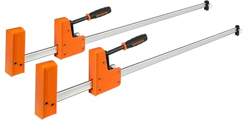 Jorgensen 36-inch Bar Clamps, 90° Cabinet Master Parallel Jaw Bar Clamp Set, 2-Pack