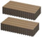 Laneetal Set di 12 Pavimento per Esterno, Pavimento WPC Incastro, per Giardino, Patio, Terrazza, Balcone, Pavimentazione Esterna 30x60 cm, Marrone Chiaro
