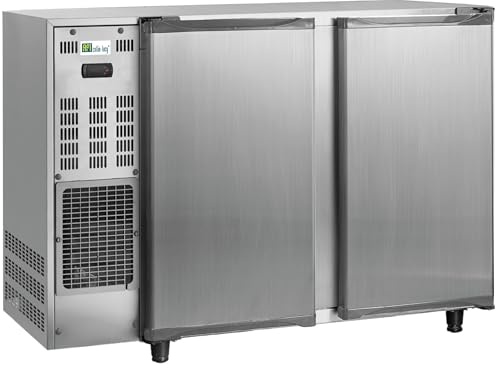 Afi Collin Lucy Arrière Bar Réfrigéré Inox avec Groupe Logé - 2 à 4 Portes Pleines