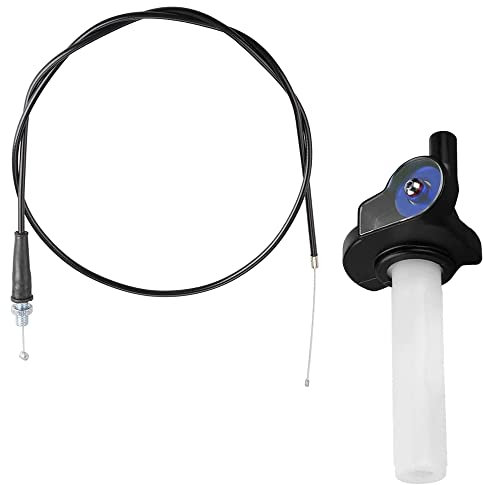 Junhui Manillar de Aleación de Aluminio con Cable, Kit de Cable de Empuñadura del Acelerador de Giro Rápido de 7/8 Pulgadas para 50-250Cc ATV Quad Pit Dirt Bike