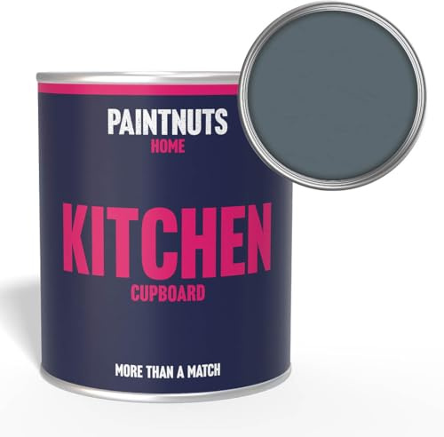 Paintnuts Kitchen Cupboard Paint - RAL-7031 - BLUE GREY Gloss 1 Litre Tin